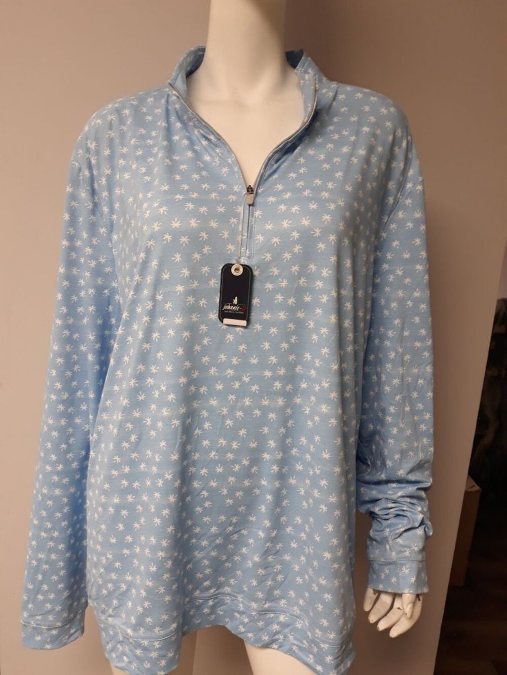 Johnnie-O Women's Golf Pull Over Shirt Blue Size XL NEW WITH TAGS!